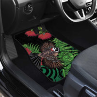 Meri Kirihimete New Zealand Car Mats Piwakawaka Koru Fern Mix Pohutukawa - Polynesian Pride
