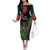 Meri Kirihimete New Zealand Family Matching Off The Shoulder Long Sleeve Dress and Hawaiian Shirt Piwakawaka Koru Fern Mix Pohutukawa - Polynesian Pride