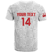 Mate Maa Tonga Rugby Custom T Shirt 2026 Tongan Ngatu Pattern LT14 - Polynesian Pride