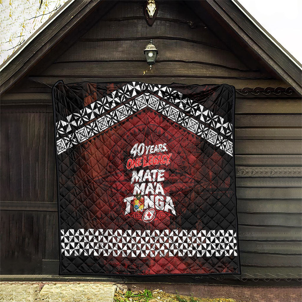 Mate Maa Tonga Rugby 2026 Quilt 40 Years Anniversary One Legacy LT14 - Polynesian Pride