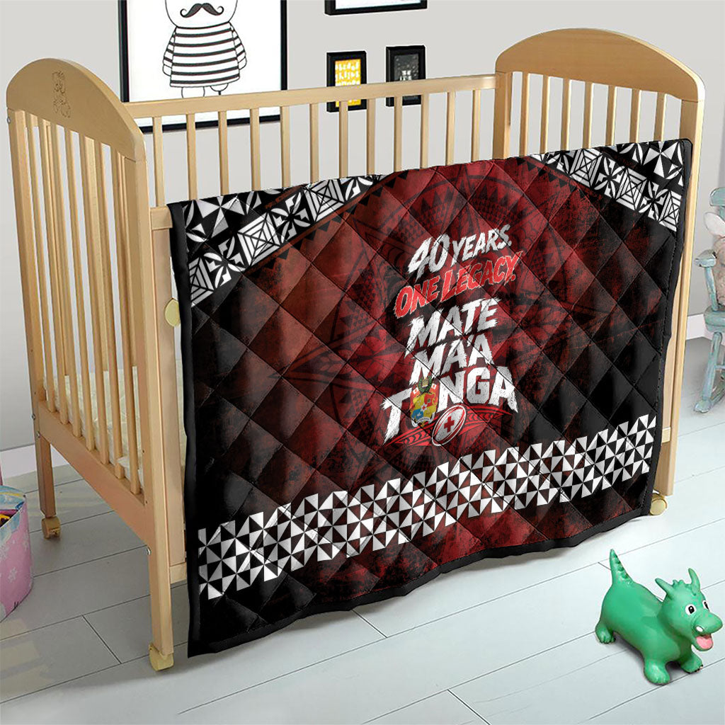 Mate Maa Tonga Rugby 2026 Quilt 40 Years Anniversary One Legacy LT14 - Polynesian Pride