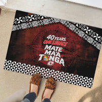 Mate Maa Tonga Rugby 2026 Rubber Doormat 40 Years Anniversary One Legacy LT14 - Polynesian Pride
