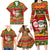 Personalised Hawaii Surfing Santa Christmas Family Matching Long Sleeve Bodycon Dress and Hawaiian Shirt Tropical Pineapple Mele Kalikimaka Quilt Pattern LT14 - Polynesian Pride