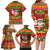 Personalised Hawaii Surfing Santa Christmas Family Matching Long Sleeve Bodycon Dress and Hawaiian Shirt Tropical Pineapple Mele Kalikimaka Quilt Pattern LT14 - Polynesian Pride