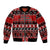Personalised New Zealand Christmas Bomber Jacket Aotearoa Kiwi Meri Kirihimete Red Version LT14 Unisex Red - Polynesian Pride