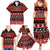 Personalised New Zealand Christmas Family Matching Summer Maxi Dress and Hawaiian Shirt Aotearoa Kiwi Meri Kirihimete Red Version LT14 - Polynesian Pride