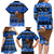 Personalised New Zealand Christmas Family Matching Long Sleeve Bodycon Dress and Hawaiian Shirt Aotearoa Kiwi Meri Kirihimete Blue Version LT14 - Polynesian Pride