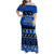 Personalised New Zealand Christmas Family Matching Off Shoulder Maxi Dress and Hawaiian Shirt Aotearoa Kiwi Meri Kirihimete Blue Version LT14 Mom's Dress Blue - Polynesian Pride