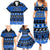 Personalised New Zealand Christmas Family Matching Summer Maxi Dress and Hawaiian Shirt Aotearoa Kiwi Meri Kirihimete Blue Version LT14 - Polynesian Pride