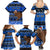 Personalised New Zealand Christmas Family Matching Summer Maxi Dress and Hawaiian Shirt Aotearoa Kiwi Meri Kirihimete Blue Version LT14 - Polynesian Pride