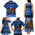 Personalised New Zealand Christmas Family Matching Tank Maxi Dress and Hawaiian Shirt Aotearoa Kiwi Meri Kirihimete Blue Version LT14 - Polynesian Pride