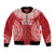 Custom Tonga Mate Maa Bomber Jacket Go Champions Tongan Ngatu - Red