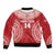 Custom Tonga Mate Maa Bomber Jacket Go Champions Tongan Ngatu - Red