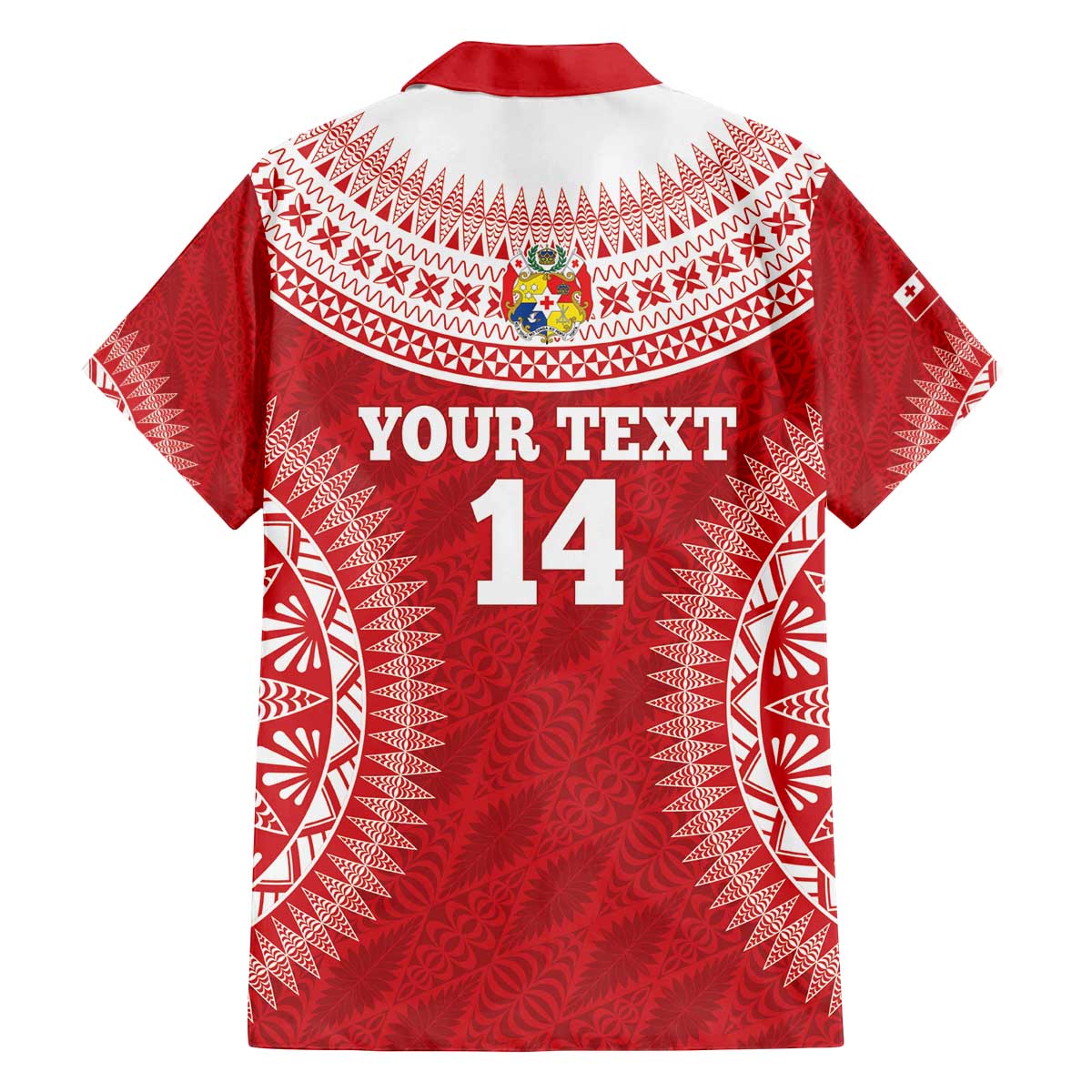 Custom Tonga Mate Maa Family Matching Off The Shoulder Long Sleeve Dress and Hawaiian Shirt Go Champions Tongan Ngatu - Red