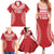 Custom Tonga Mate Maa Family Matching Summer Maxi Dress and Hawaiian Shirt Go Champions Tongan Ngatu - Red