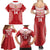 Custom Tonga Mate Maa Family Matching Summer Maxi Dress and Hawaiian Shirt Go Champions Tongan Ngatu - Red