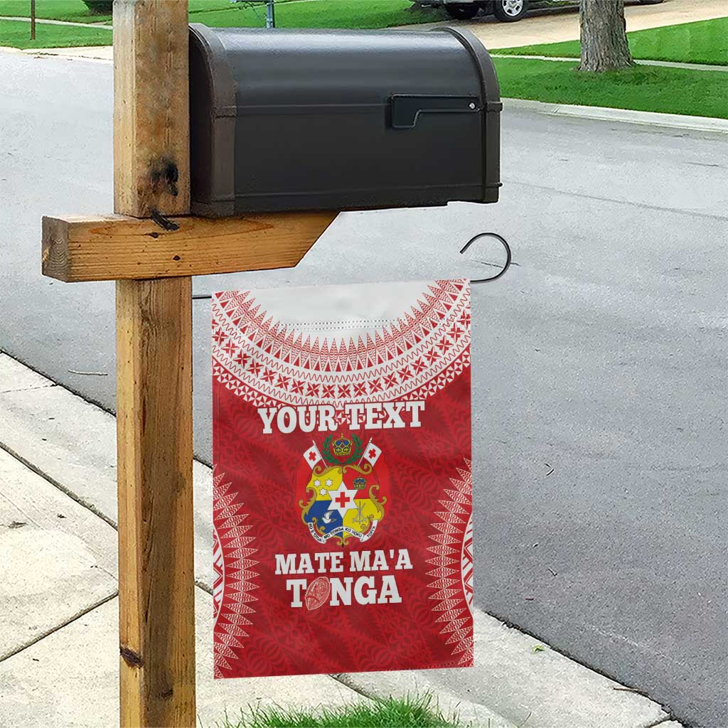 Custom Tonga Mate Maa Garden Flag Go Champions Tongan Ngatu - Red LT14 - Polynesian Pride
