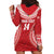 Custom Tonga Mate Maa Hoodie Dress Go Champions Tongan Ngatu - Red