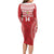 Custom Tonga Mate Maa Long Sleeve Bodycon Dress Go Champions Tongan Ngatu - Red