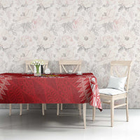 Custom Tonga Mate Maa Tablecloth Go Champions Tongan Ngatu - Red LT14 - Polynesian Pride
