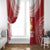 Custom Tonga Mate Maa Window Curtain Go Champions Tongan Ngatu - Red