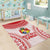 Custom Tonga Mate Maa Area Rug Go Champions Tongan Ngatu - White