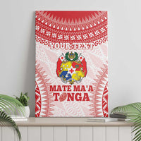Custom Tonga Mate Maa Canvas Wall Art Go Champions Tongan Ngatu - White LT14 - Polynesian Pride