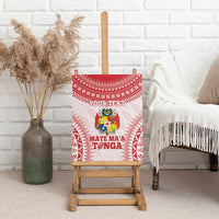 Custom Tonga Mate Maa Canvas Wall Art Go Champions Tongan Ngatu - White LT14 - Polynesian Pride