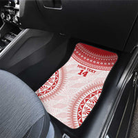Custom Tonga Mate Maa Car Mats Go Champions Tongan Ngatu - White LT14 - Polynesian Pride