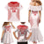 Custom Tonga Mate Maa Family Matching Mermaid Dress and Hawaiian Shirt Go Champions Tongan Ngatu - White