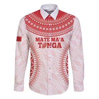 Custom Tonga Mate Maa Family Matching Off Shoulder Maxi Dress and Hawaiian Shirt Go Champions Tongan Ngatu - White