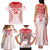 Custom Tonga Mate Maa Family Matching Tank Maxi Dress and Hawaiian Shirt Go Champions Tongan Ngatu - White