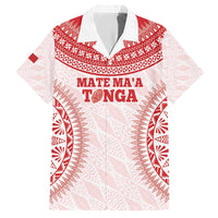 Custom Tonga Mate Maa Hawaiian Shirt Go Champions Tongan Ngatu - White LT14 White - Polynesian Pride