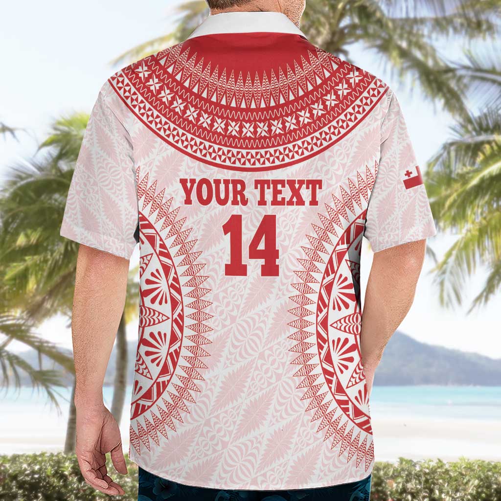 Custom Tonga Mate Maa Hawaiian Shirt Go Champions Tongan Ngatu - White LT14 - Polynesian Pride
