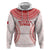 Custom Tonga Mate Maa Hoodie Go Champions Tongan Ngatu - White