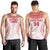 Custom Tonga Mate Maa Men Tank Top Go Champions Tongan Ngatu - White