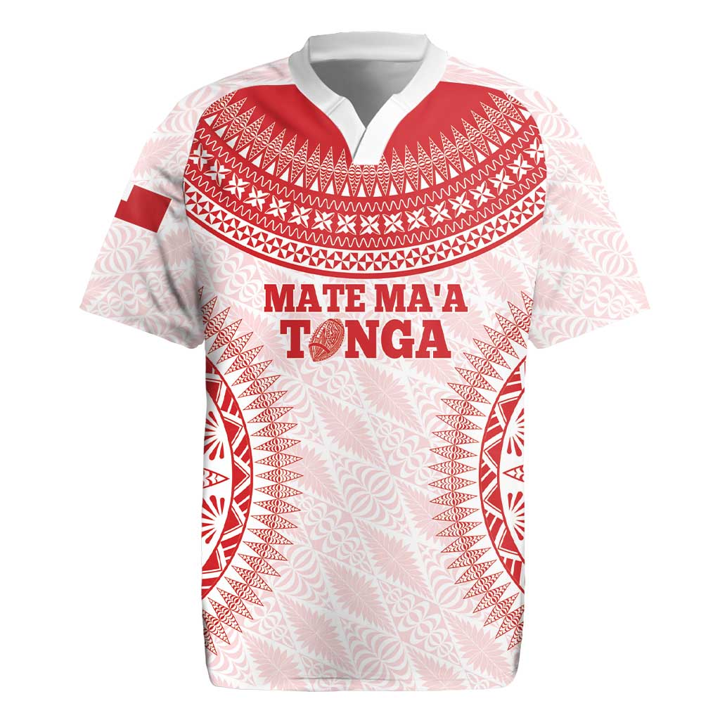 Custom Tonga Mate Maa Rugby Jersey Go Champions Tongan Ngatu - White LT14 White - Polynesian Pride