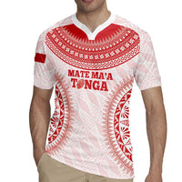Custom Tonga Mate Maa Rugby Jersey Go Champions Tongan Ngatu - White LT14 - Polynesian Pride