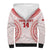 Custom Tonga Mate Maa Sherpa Hoodie Go Champions Tongan Ngatu - White