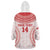 Custom Tonga Mate Maa Wearable Blanket Hoodie Go Champions Tongan Ngatu - White