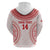 Custom Tonga Mate Maa Zip Hoodie Go Champions Tongan Ngatu - White