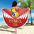 Custom Mate Maa Tonga XIII Beach Blanket Tongan Kupesi Ngatu - Rugby Style