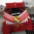 Custom Mate Maa Tonga XIII Bedding Set Tongan Kupesi Ngatu - Rugby Style