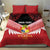 Custom Mate Maa Tonga XIII Bedding Set Tongan Kupesi Ngatu - Rugby Style