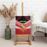 Custom Mate Maa Tonga XIII Canvas Wall Art Tongan Kupesi Ngatu - Rugby Style LT14 - Polynesian Pride