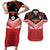 Custom Mate Maa Tonga XIII Couples Matching Short Sleeve Bodycon Dress and Hawaiian Shirt Tongan Kupesi Ngatu - Rugby Style