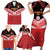 Custom Mate Maa Tonga XIII Family Matching Short Sleeve Bodycon Dress and Hawaiian Shirt Tongan Kupesi Ngatu - Rugby Style