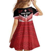 Custom Mate Maa Tonga XIII Family Matching Tank Maxi Dress and Hawaiian Shirt Tongan Kupesi Ngatu - Rugby Style
