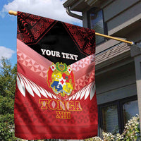 Custom Mate Maa Tonga XIII Garden Flag Tongan Kupesi Ngatu - Rugby Style LT14 - Polynesian Pride