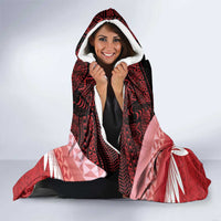 Custom Mate Maa Tonga XIII Hooded Blanket Tongan Kupesi Ngatu - Rugby Style LT14 - Polynesian Pride